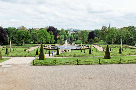 garden at Sanssouci Palace in Potsdam Germany on UNESCO World Heritage listのeditorial素材