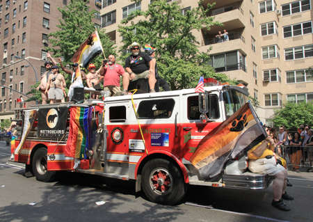 NEW YORK CITY - JUNE 27: NYC LGBT Gay Pride March on June 27, 2010 in New York City, USA