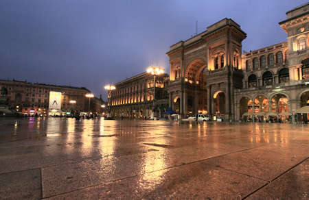 The famous Gelleria Vittorio Emanuele II in central Milanのeditorial素材