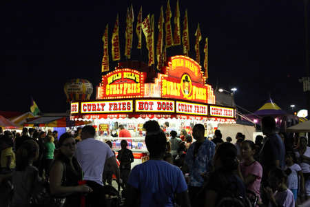 New Jersey State Fair at Meadowland Sports Complex- largest carnival in the state on June 26-July 4, 2008のeditorial素材
