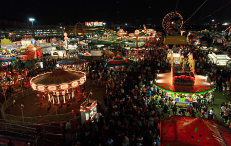 New Jersey State Fair at Meadowland Sports Complex- largest carnival in the state on June 26-July 4, 2008のeditorial素材