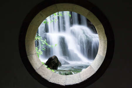 Water falls and cascades in south Chinaの写真素材