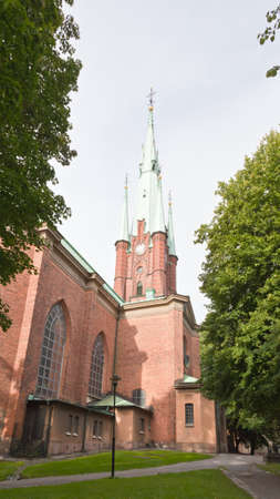 The Clara Kyrka church in central Stockholm Sweden
の写真素材