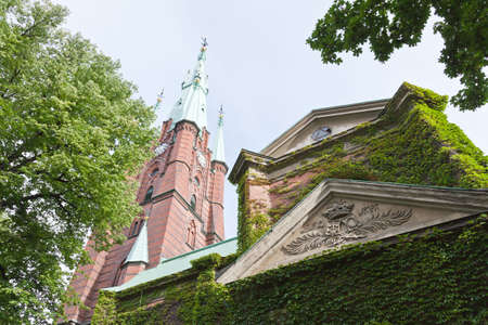 The Clara Kyrka church in central Stockholm Sweden
の写真素材
