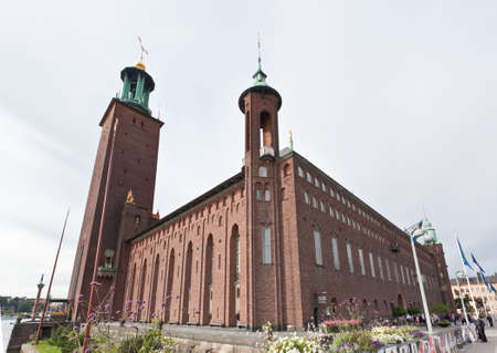 The famous City hall of Stockholm Sweden