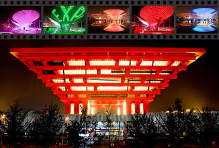 SHANGHAI - JUNE 10: The China Pavilion at the largest World Expo on June 10, 2010 in Shanghai China.のeditorial素材