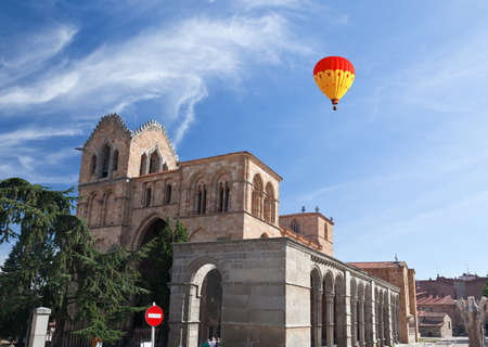 The San Vicente Basilica in Avila, Spain の写真素材