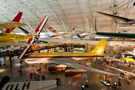 CHANTILLY, VA - FEBRUARY 21: the Steven F. Udvar-Hazy Center is the new addition to the National Air and Space museum in Washington DC, which opened in Dec. 2003.のeditorial素材