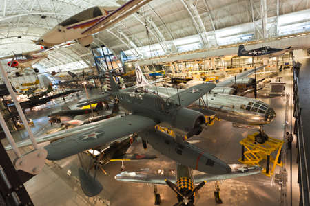 CHANTILLY, VA - FEBRUARY 21: the Steven F. Udvar-Hazy Center is the new addition to the National Air and Space museum in Washington DC, which opened in Dec. 2003.のeditorial素材