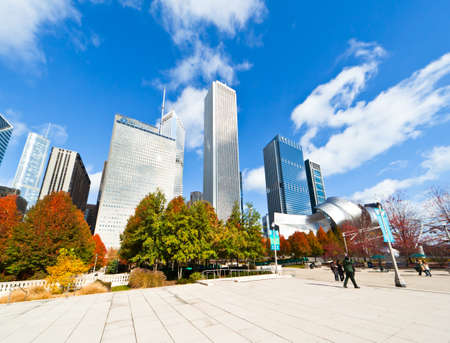 CHICAGO, USA - NOVEMBER 14: The Millennium Park in downtown Chicago on November 14, 2010, which costs $475 million and is completed in 2004, a major construction since the World's Exposition of 1893.のeditorial素材