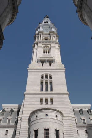 City hall in Downtown Philadelpiaの写真素材