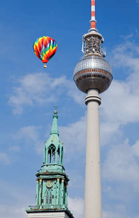 Berlin tv tower -  fernsehturm in Berlin Germanyのeditorial素材