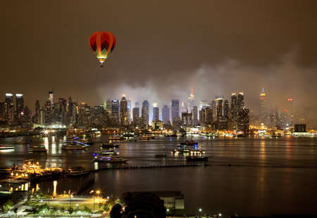The New York City Skyline right after the July 4th firework