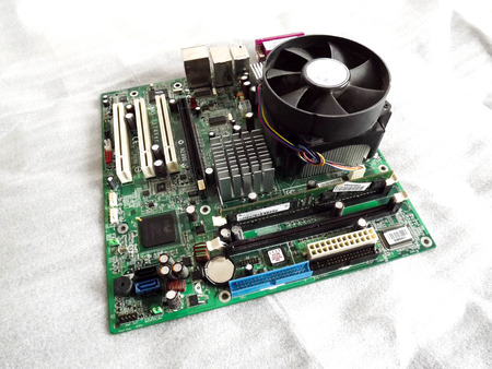 pc motherboardの写真素材