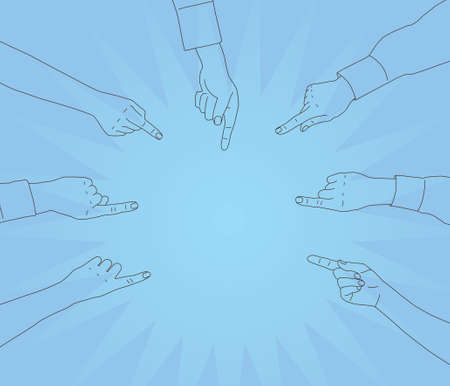 Centre of attentionのイラスト素材