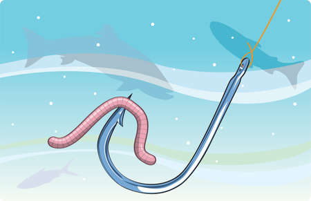 fishing hookのイラスト素材