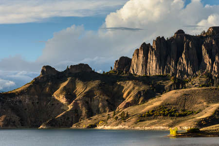 Sunset on Blue Mesa - Colorado Rocky Mountain Scenic Beautyの写真素材