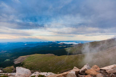 The View From Mt. Evans. Scenic landscape of the Northern Colorado Rocky Mountains.の写真素材