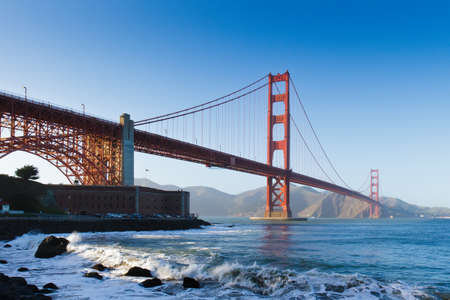 The famous Golden Gate Bridge