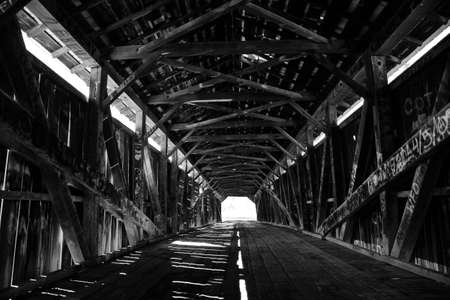 Beech Fork Bridge. Civil War Era Covered Bridge in Kentuckyの写真素材
