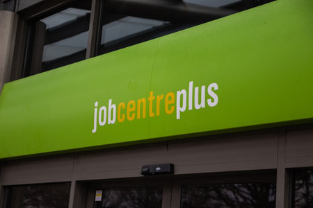 09/14/2019 Portsmouth, Hampshire, UK the exterior of a jobcentre plusのeditorial素材