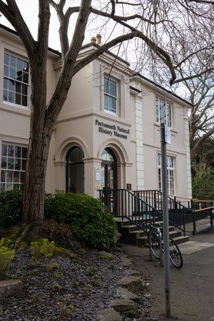 09/14/2019 Portsmouth, Hampshire, UK the exterior of Portsmouth Natural History museumのeditorial素材