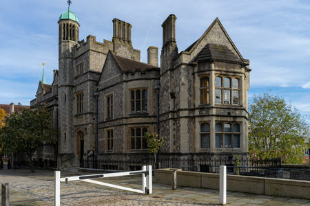 11/06/2019 Winchester, Hampshire, UK The exterior of the coroners court in Winchester, Hampshire, UKのeditorial素材