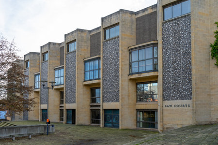 11/06/2019 Winchester, Hampshire, UK The exterior of winchester crown court, Winchester, Hampshire, UKのeditorial素材
