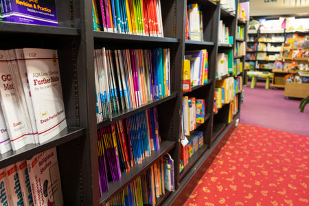 11/06/2019 Winchester, Hampshire, UK Books for sale on shelves in a book store or book shopのeditorial素材