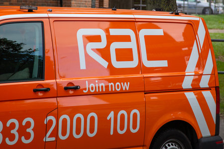 The Side of an RAC breakdown recovery vanのeditorial素材