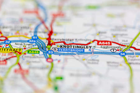 03-22-2021 Portsmouth, Hampshire, UK Knottingley Shown on a Geography map or road mapのeditorial素材