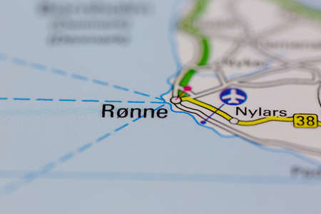 03-26-2021 Portsmouth, Hampshire, UK Ronne and surrounding areas Shown on a Geography map or road mapのeditorial素材