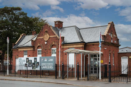 04-08-2021 Portsmouth, Hampshire, UK The armed forces recruitment office in Portsmouth UKのeditorial素材