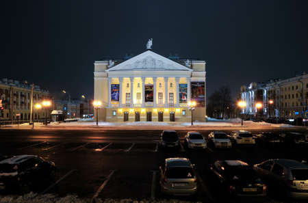 Kazan, Tatarstan, Russia - December 10, 2017. The building of the Opera and Ballet named after Musa Jalil.のeditorial素材