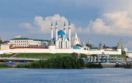 Kazan / Russia - July 14, 2019. View of the Kazan Kremlin.のeditorial素材