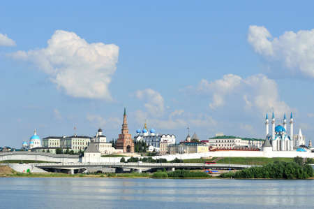 Kazan / Russia - July 19, 2019. View of the Kazan Kremlin.のeditorial素材