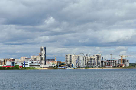 Kazan, Russia - July 28, 2019. Novo-Savinovsky City District. Hotel "Riviera".のeditorial素材