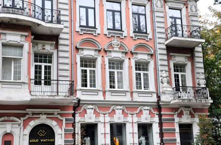 Kiev / Ukraine - October 9, 2018: Profitable house, built at the end of the 19th century, Lutheran...