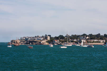 sailboats in the harbour, dun laoghaire, irelandのeditorial素材