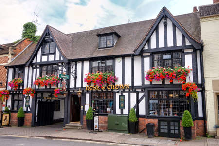 Stratford-upon-Avon, UK - July 21 2017:The Rose & Crown pub on Sheep Street in Stratford, a...