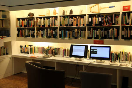 Chichester, Sussex, UK - Feb 15th 2017: Research room in a museumのeditorial素材