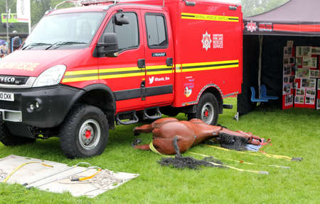 Beaulieu, Hampshire, UK - May 29 2017: Animal Rescue Vehicle belonging to the Hampshire Fire and...