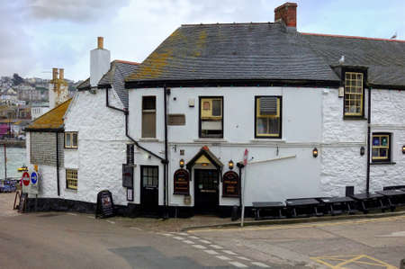 St Ives, Cornwall, UK - April 13 2018: The Sloop Inn, a traditional real ale pub in the Cornish...