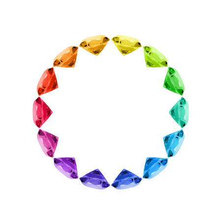 Colorful Diamond Circleの写真素材