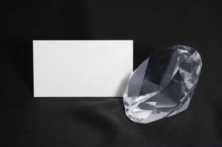 Business Card and Diamondの写真素材