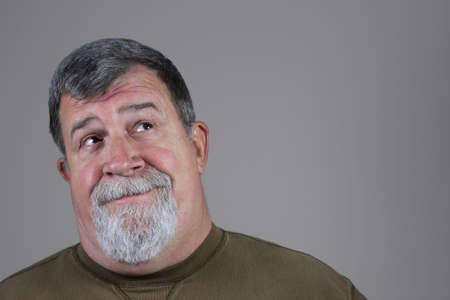 Senior Man Looking for Hopeの写真素材