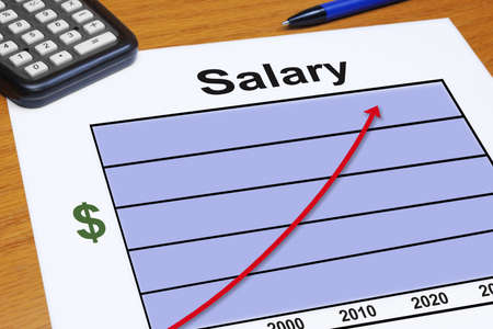 Increasing Salary Chartの写真素材