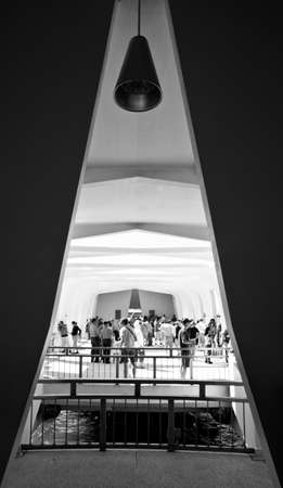 The USS Arizona Memorial at Pearl Harbor, Hawaiiのeditorial素材