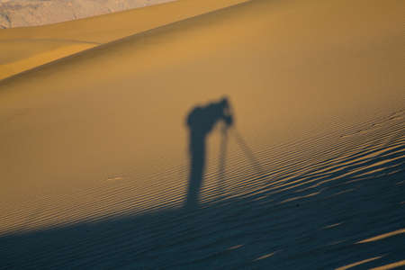 The sand dunes of Death Valley National Park, California, USA.の写真素材