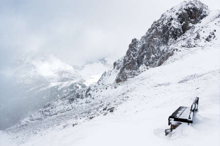 Winter view from a mountain の写真素材